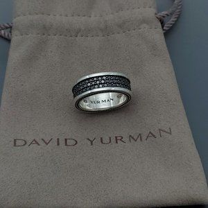 David Yurman Men's Diamond Streamline 3-Row Ring